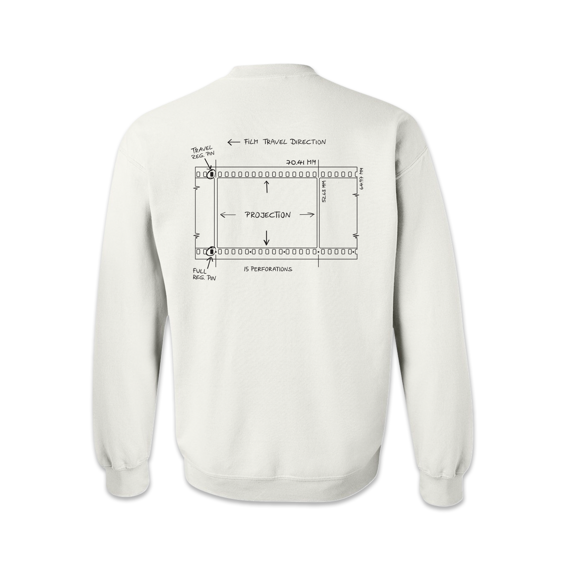 IMAX Filmstrip Crewneck - White
